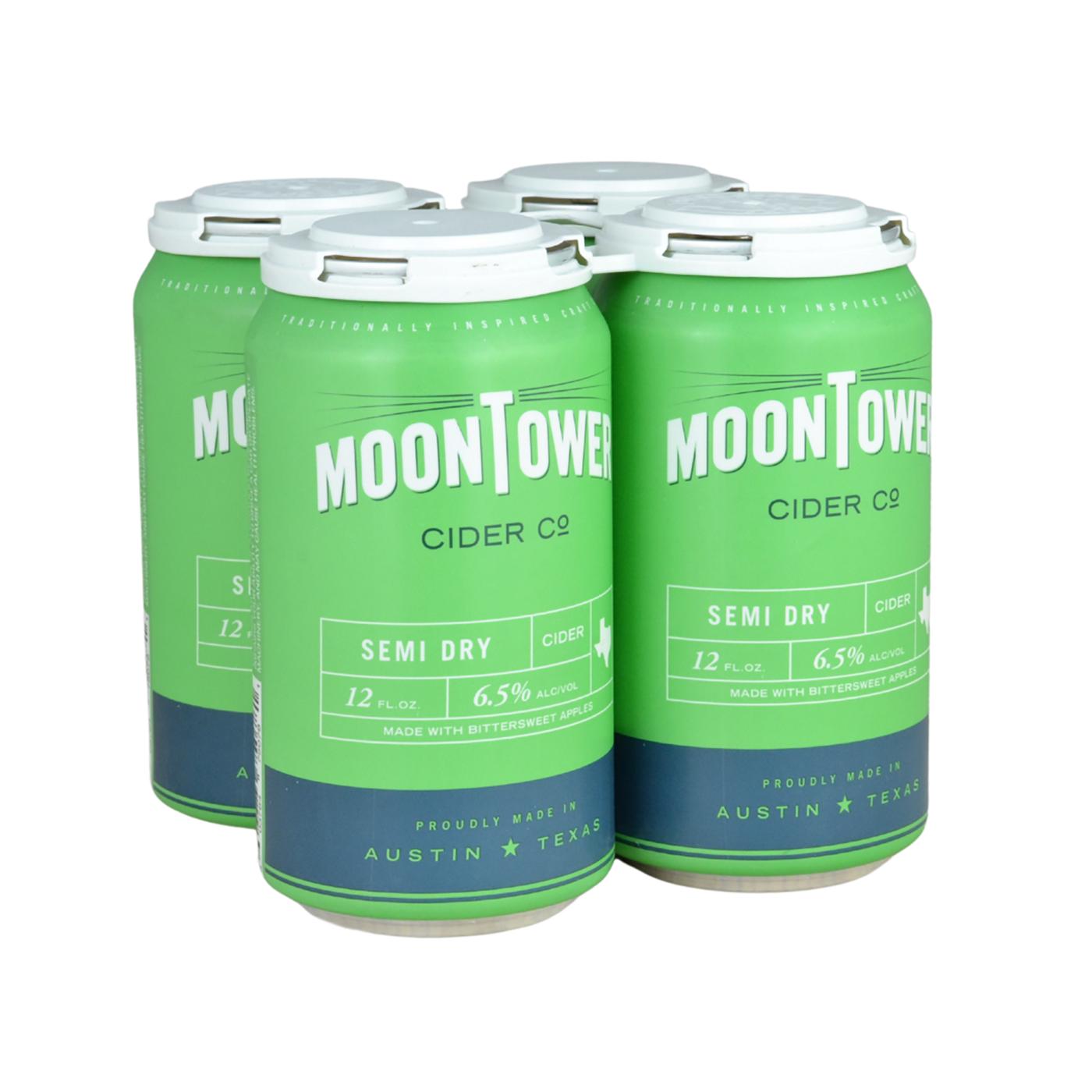 MoonTower Cider Co. Semi Dry Cider 12 oz Cans; image 1 of 2