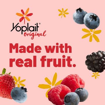 Yoplait Original Low-Fat Mountain Blueberry & Mix Berry Yogurt 