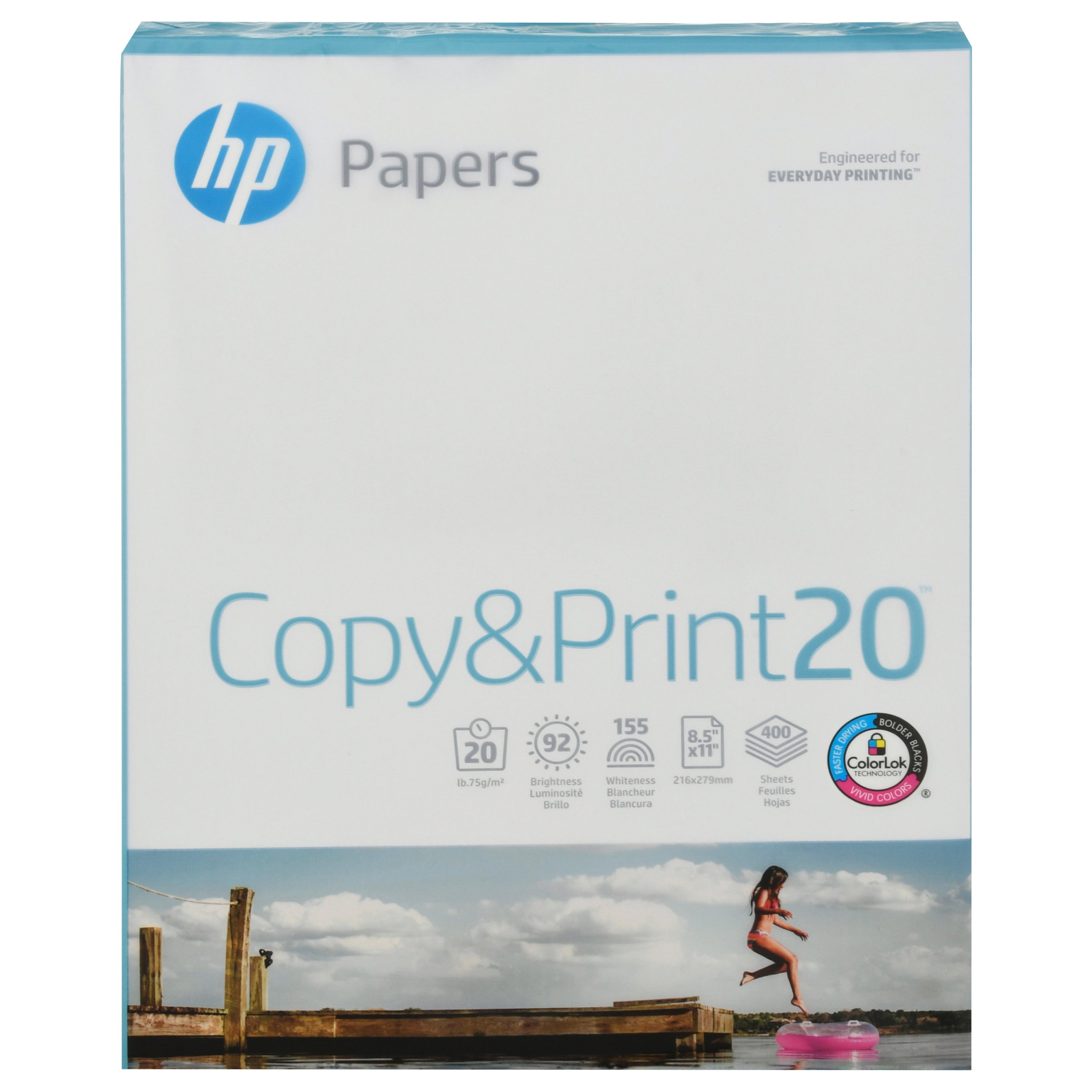 indkomst rigtig meget Stikke ud HP Printer Paper, Copy And Print20, Letter Size, 20Lb Paper, 92 Bright -  Shop Copy Paper at H-E-B