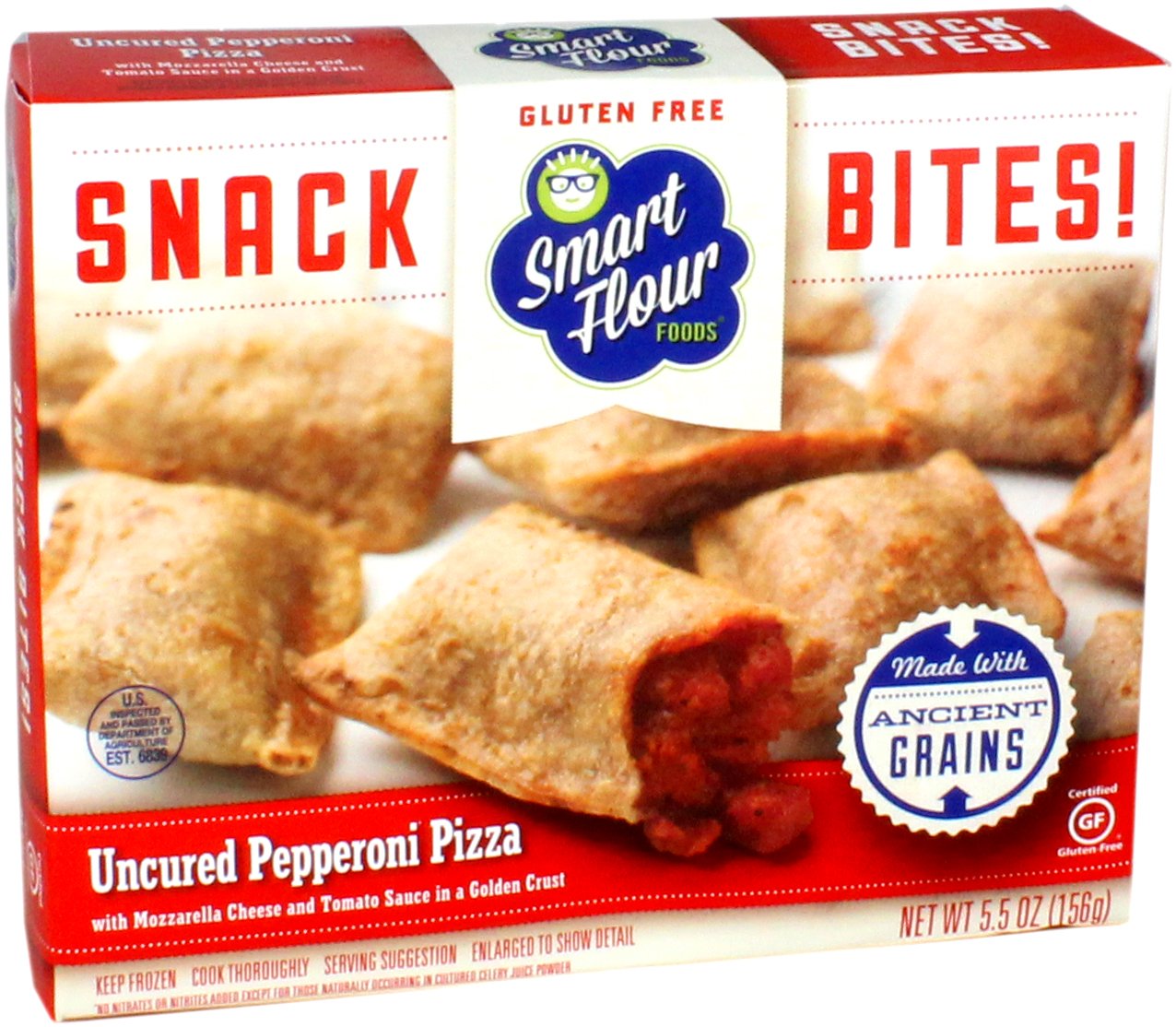 Smart Flour Uncured Pepperoni Pizza Snack Bites!, 5.5 oz | Central ...