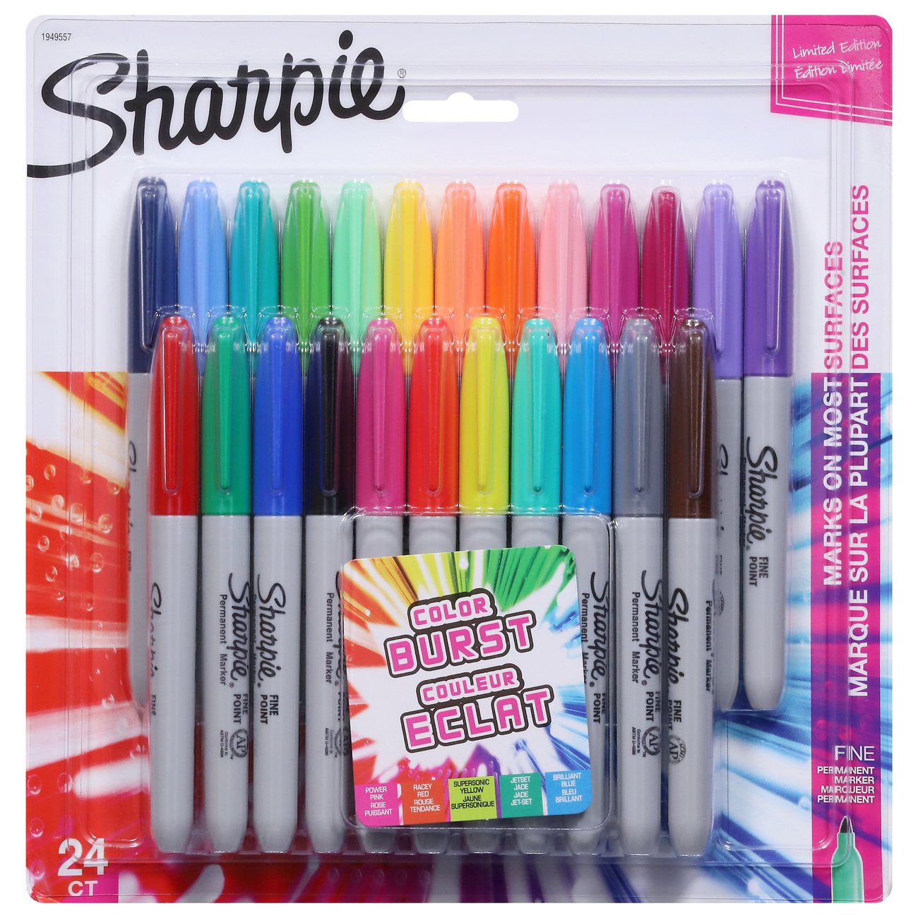 Sharpie Ultra-Fine Point Marker - Color Burst Colors, Set of 24