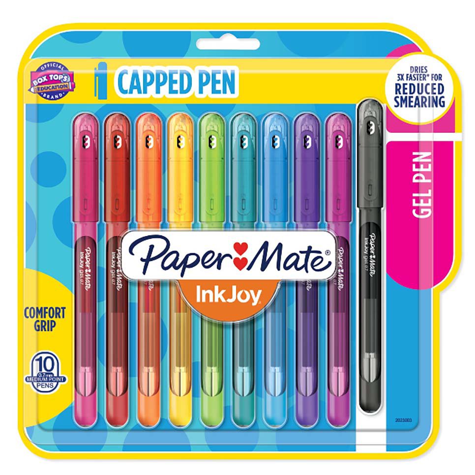 Paper Mate InkJoy Gel Pens Assorted Colors 4 Count New Medium Point 