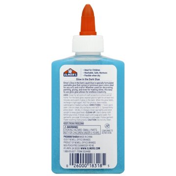 Elmer's Glow In The Dark Liquid Glue - Blue, 5 oz