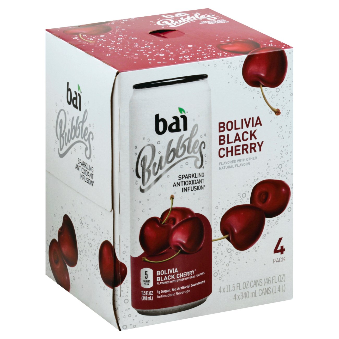 Bai Bubbles Sparkling Bolivia Black Cherry 11.5 oz Cans - Shop Water at
