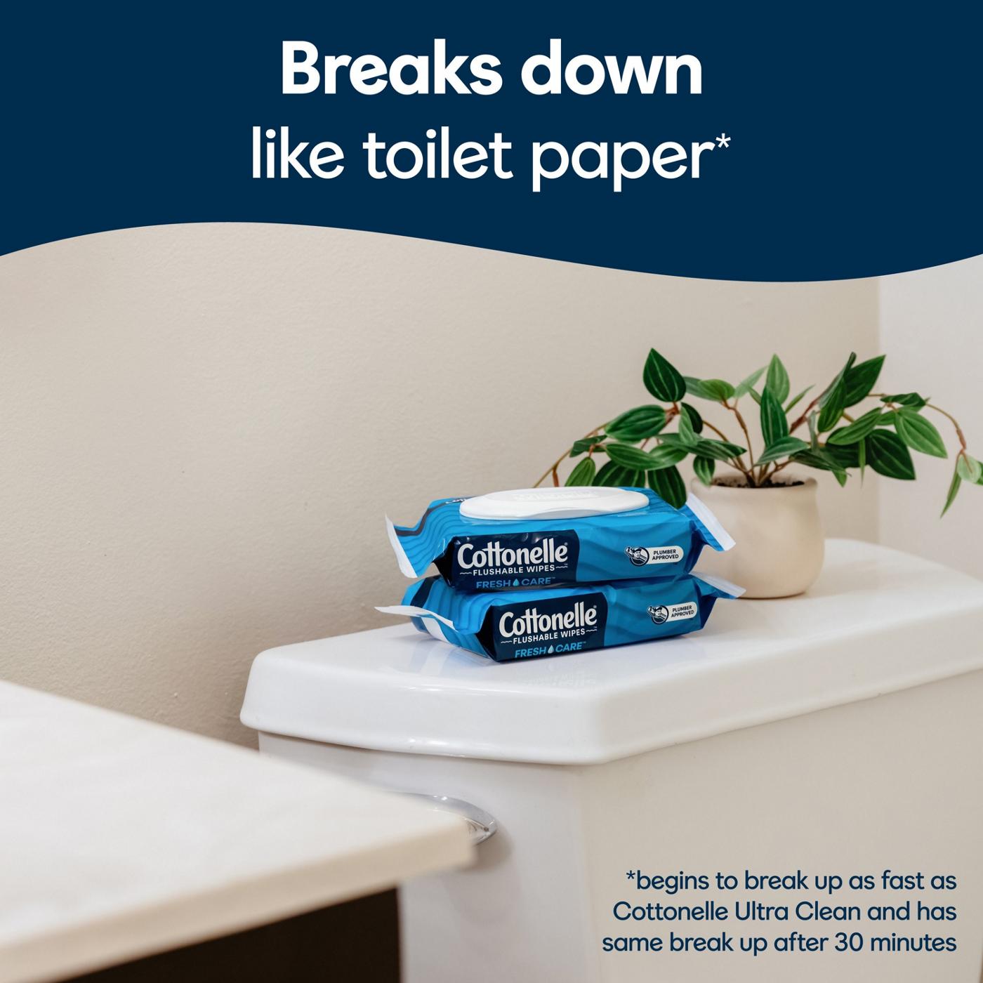 Cottonelle Fresh Care Flushable Wet Wipes; image 2 of 8