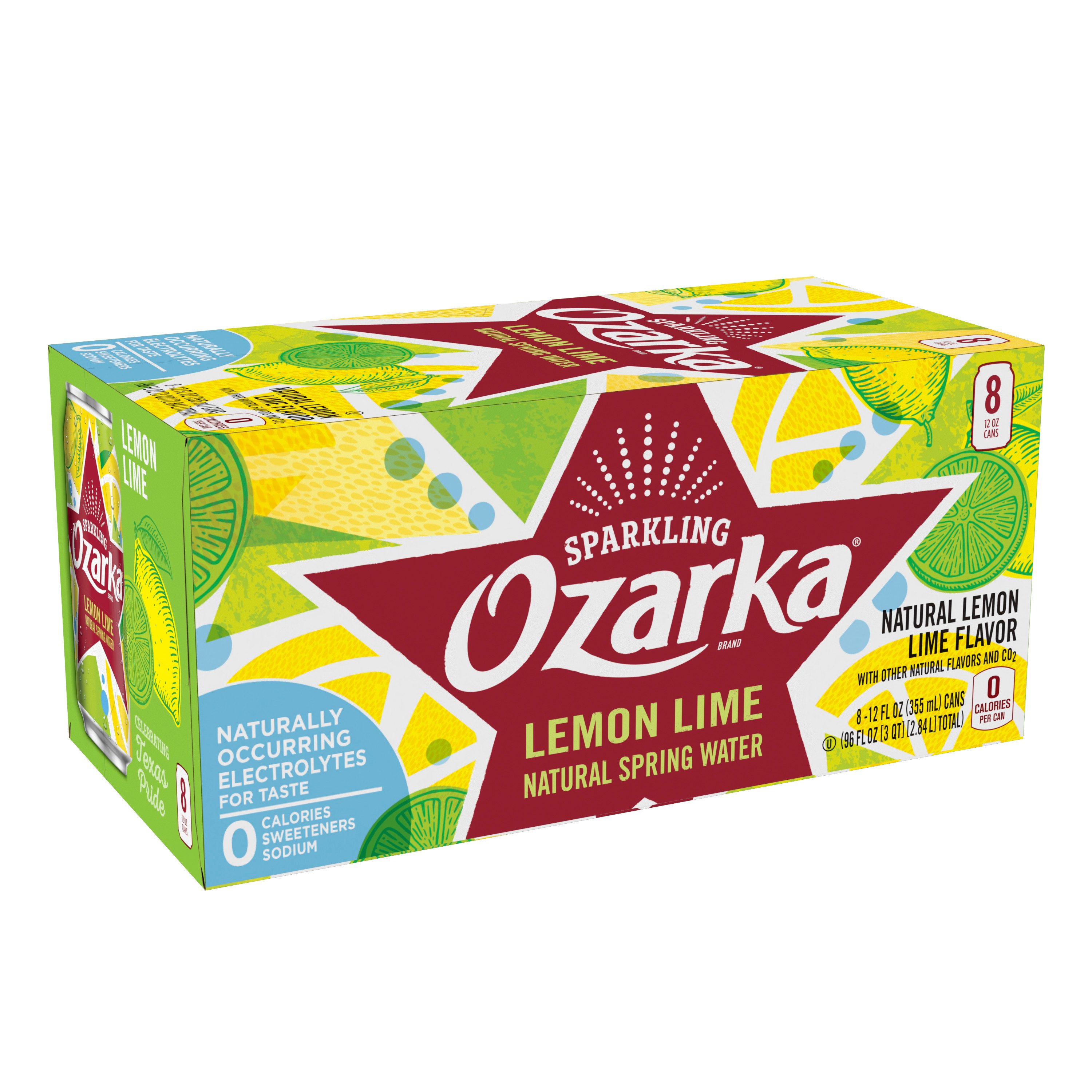 Download Ozarka Sparkling Lemon Lime Spring Water 12 Oz Cans Shop Water At H E B