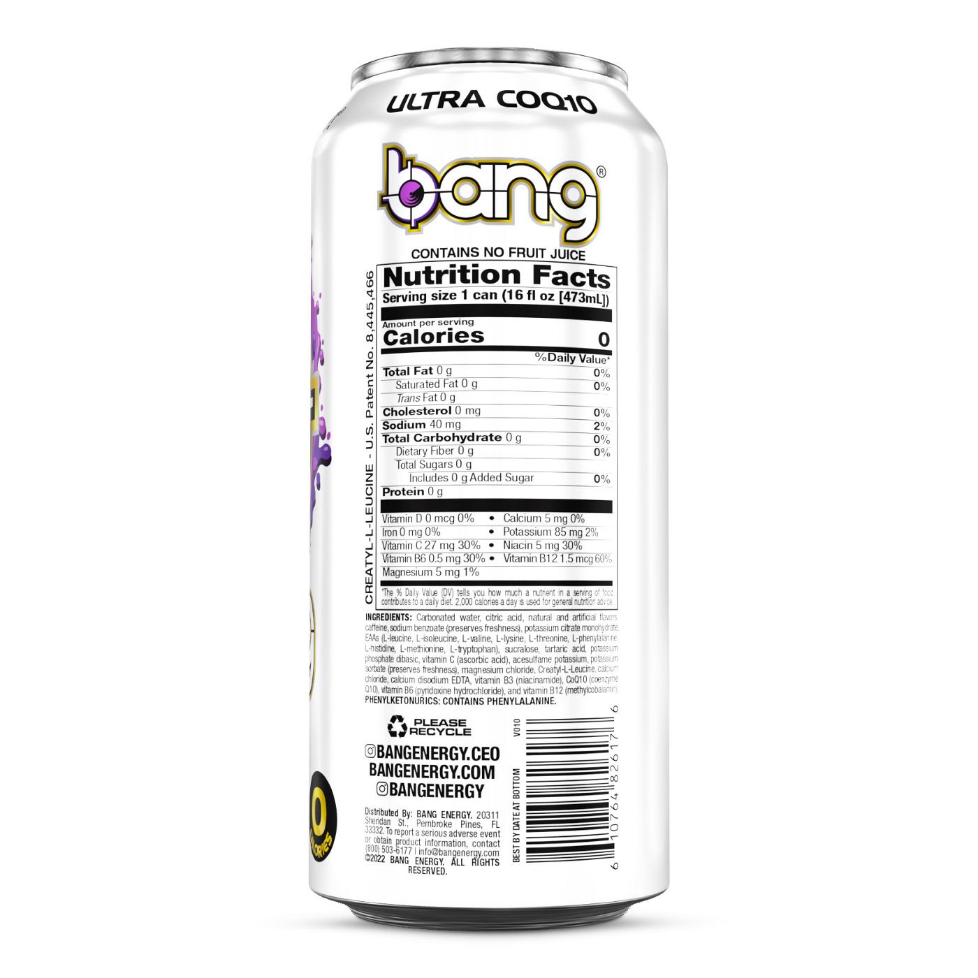 Bang Energy Drink - Purple Haze; image 3 of 3