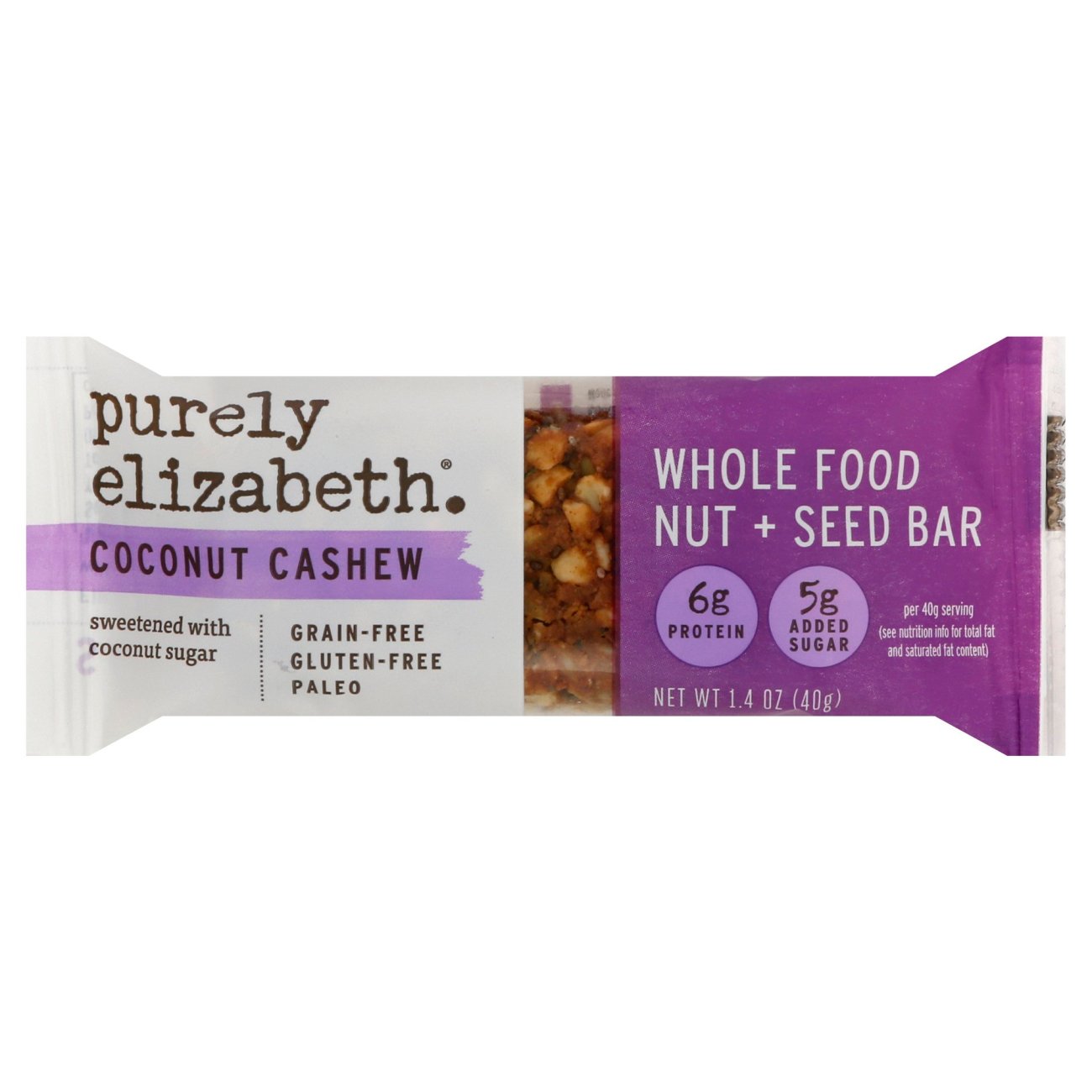 Purely Elizabeth Grain Free Coconut Cashew Granola Bar Shop Granola