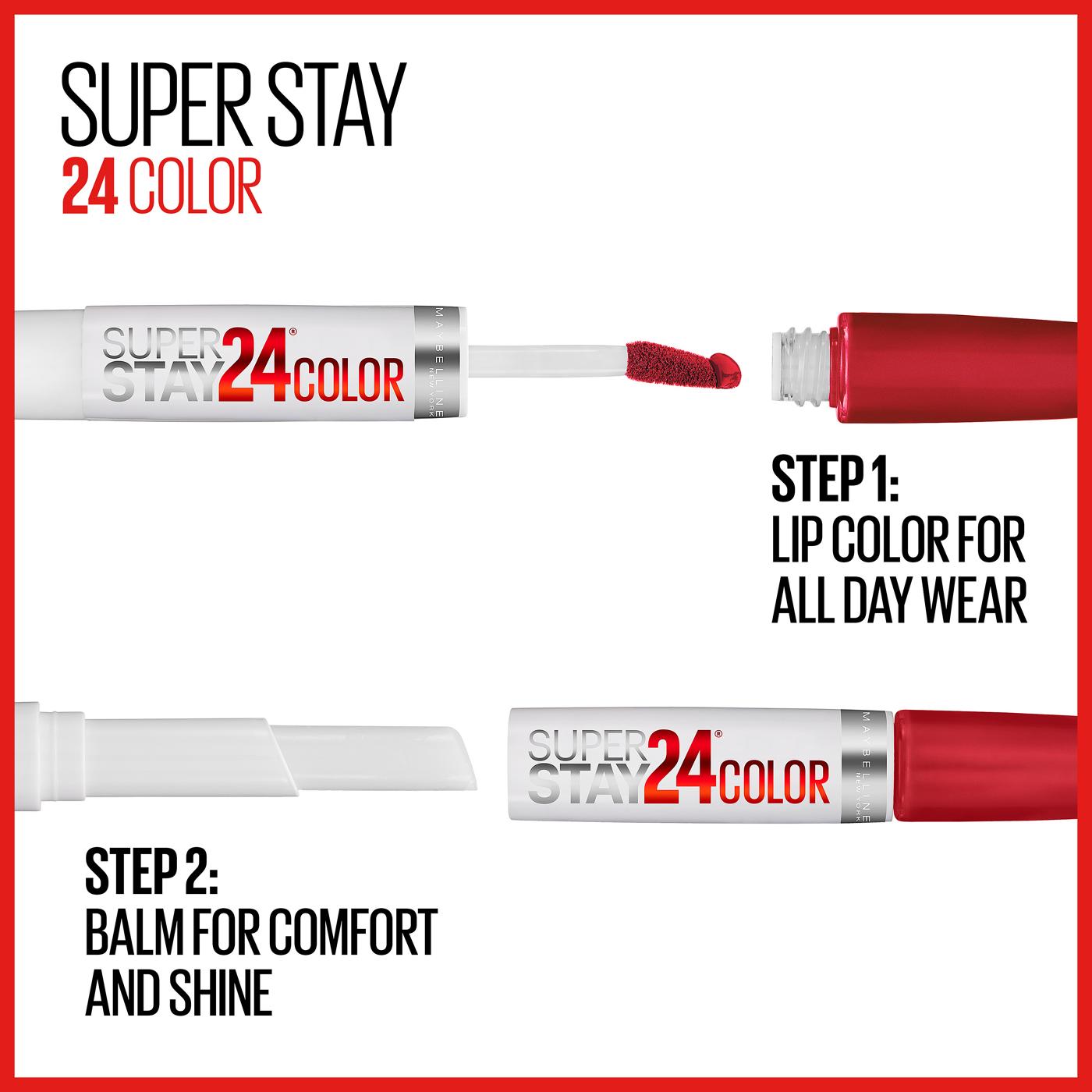 Maybelline Super Stay 24 2-Step Liquid Lipstick - All Night Apricot; image 2 of 5