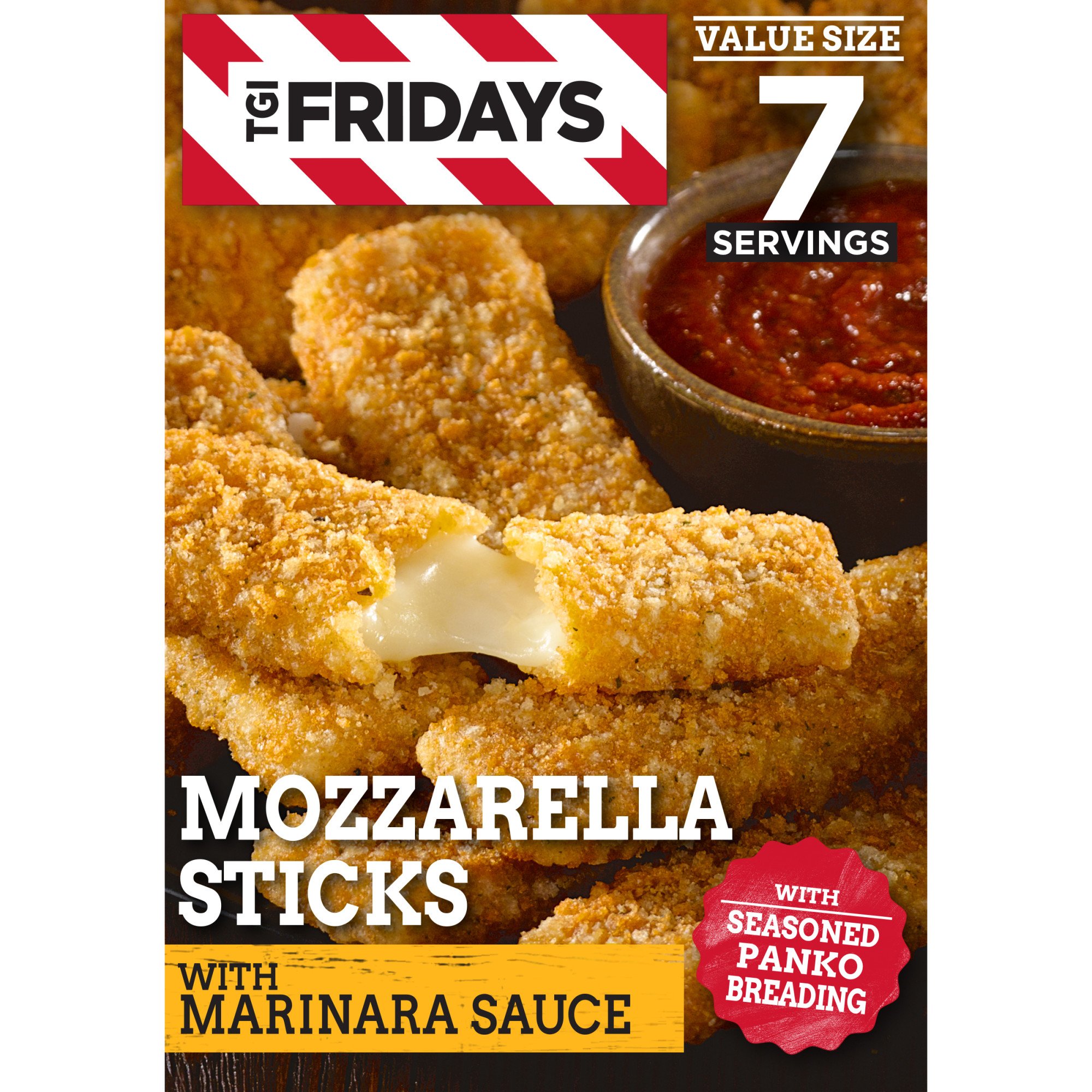 TGIF TGI Fridays Frozen Mozzarella Sticks with Marinara Sauce, Frozen Appetizer
