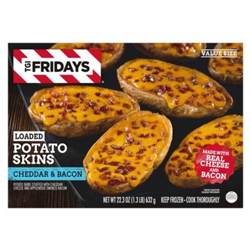 TGI Fridays Cheddar & Bacon Loaded Potato Skins, 22.3 oz