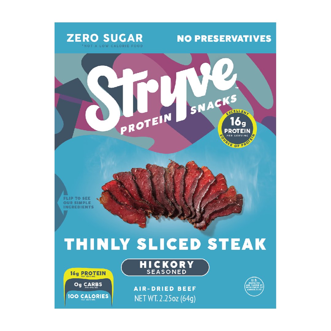 Stryve Thinly Sliced Steak Hickory Seasoned Shop Jerky at HEB