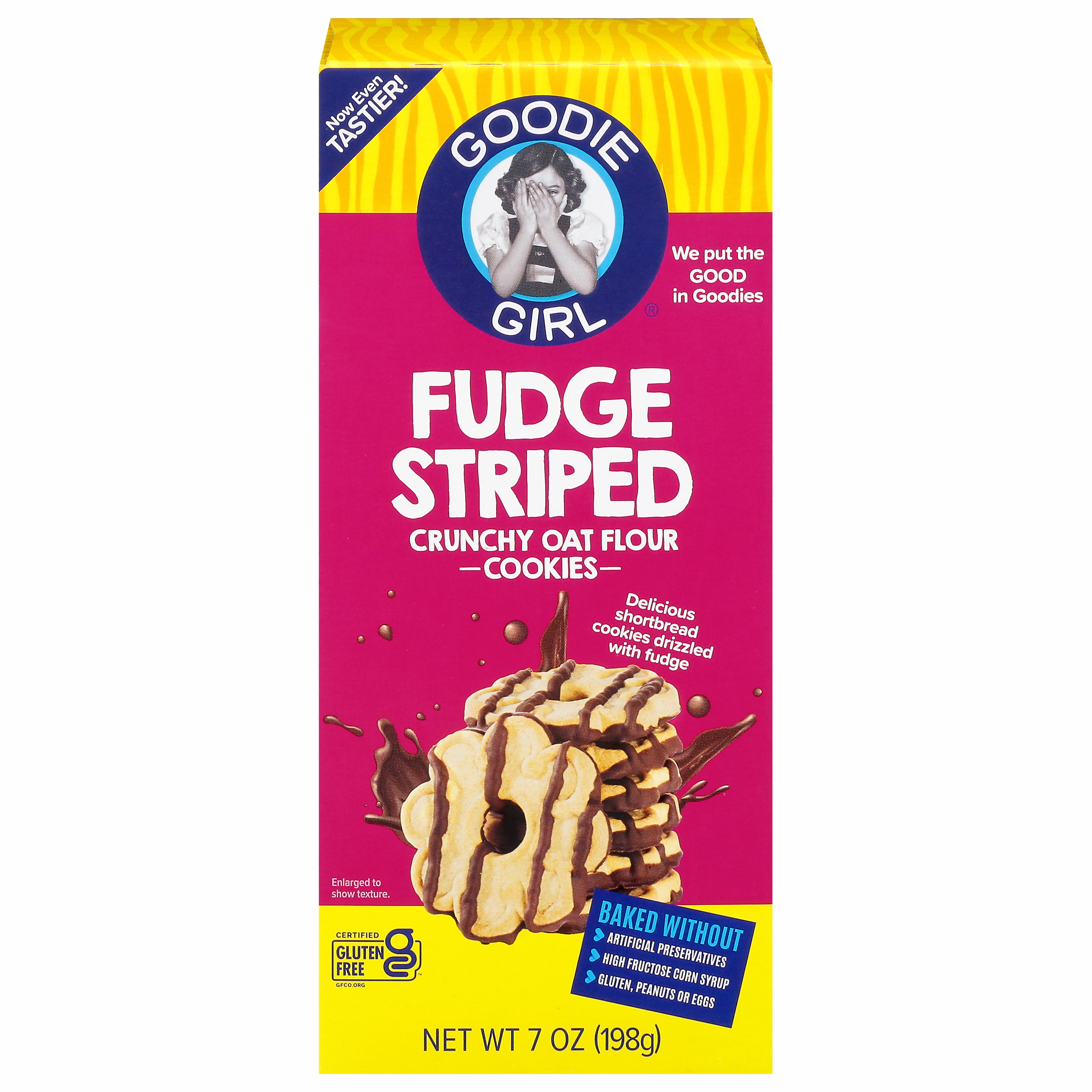 Goodie Girl Cookies Gluten Free Fudge Striped Cookies Shop Snacks
