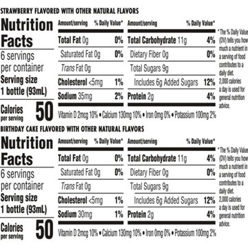 Danimals Smoothies 12 pk Bottles Variety Pack - Strawberry & Birthday Cake, 3.1 oz