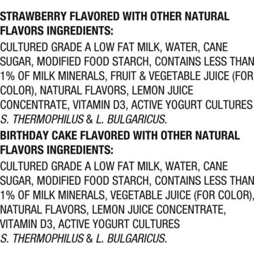 Danimals Smoothies 12 pk Bottles Variety Pack - Strawberry & Birthday Cake, 3.1 oz