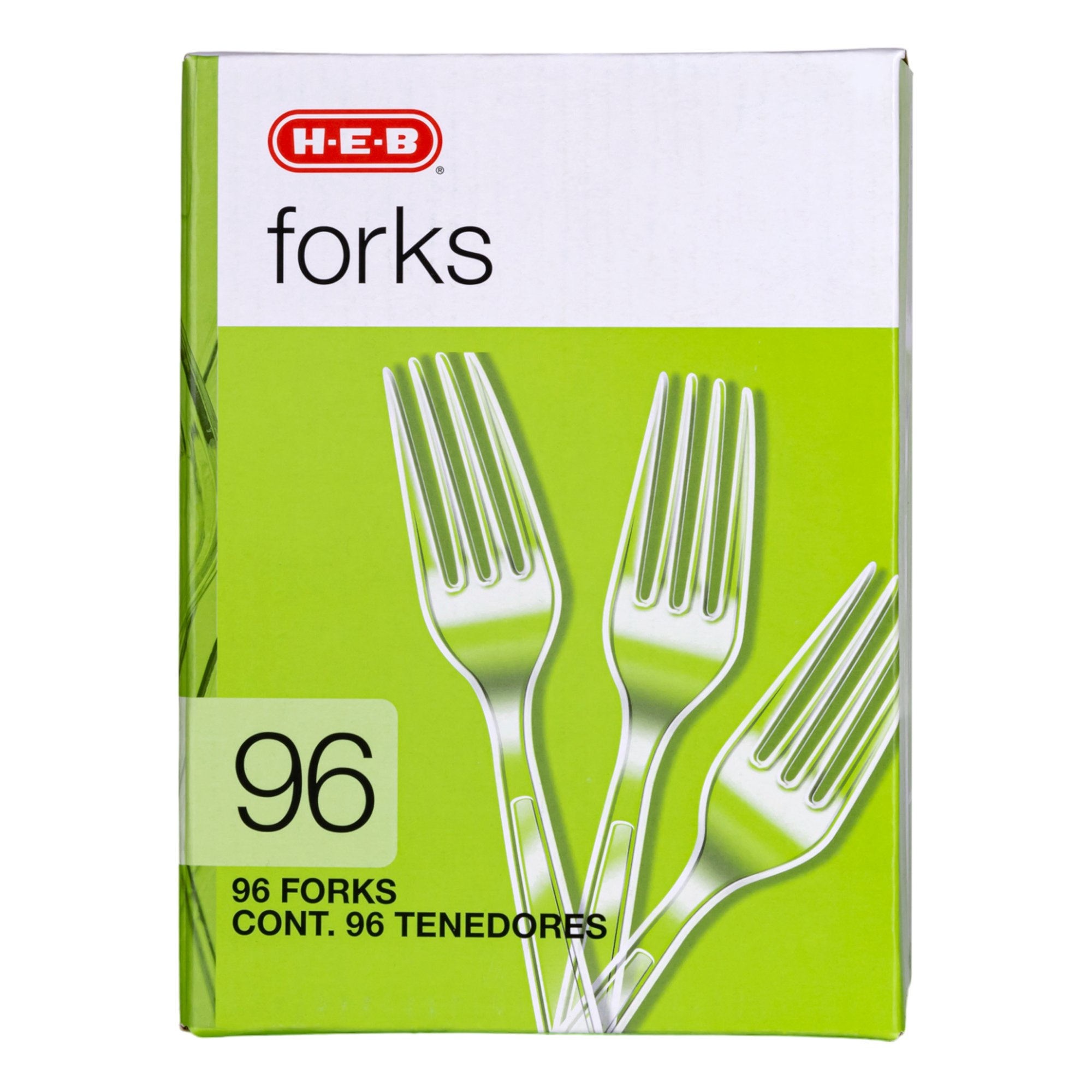 HEB Plastic Forks Clear Shop Flatware & utensils at HEB