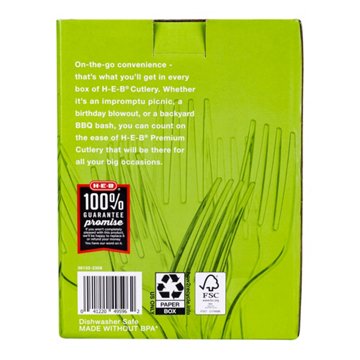 H-E-B Plastic Forks - Clear, 96 ct