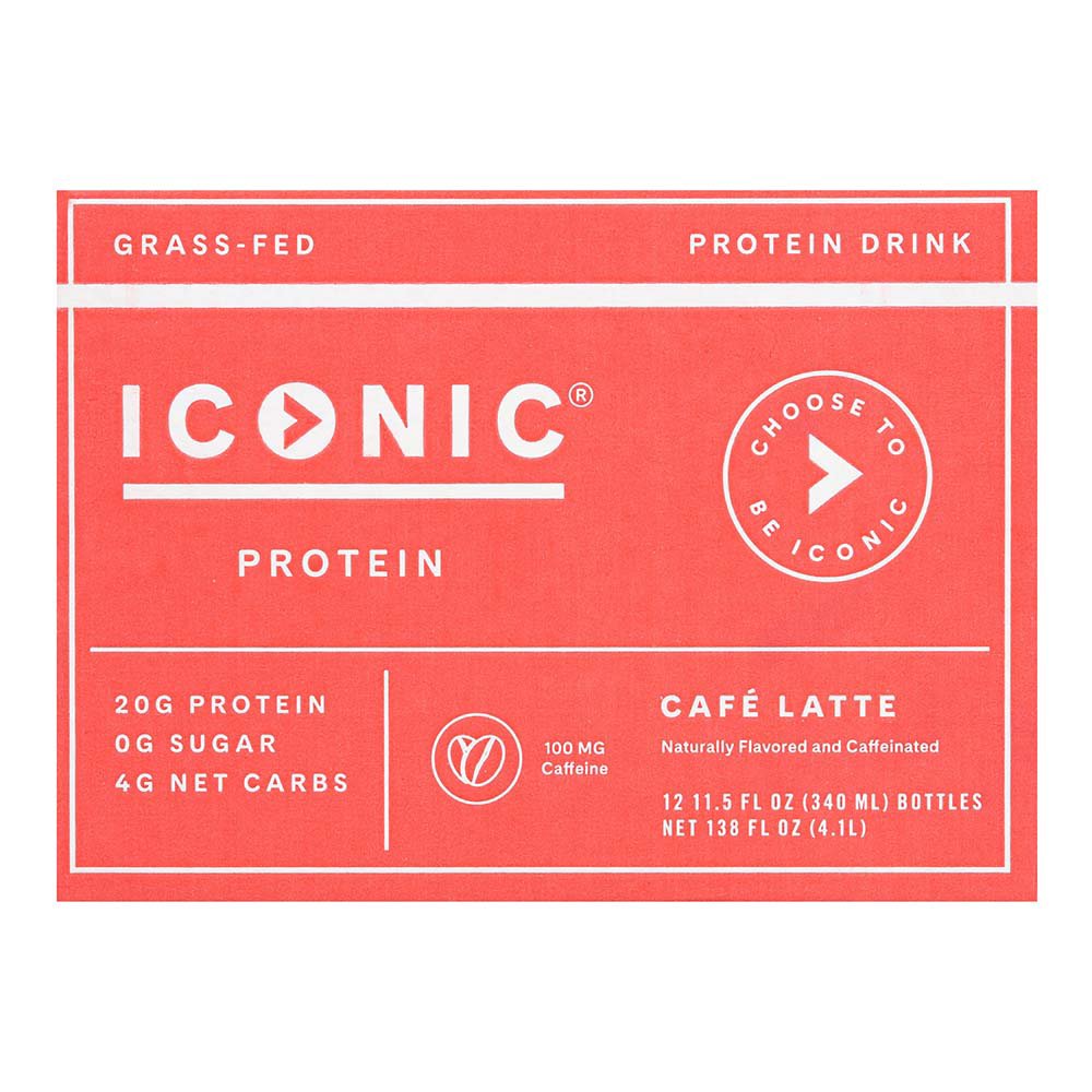 Iconic Protein Drink - Cafe Latte, 4 ct / 11 fl oz - Kroger