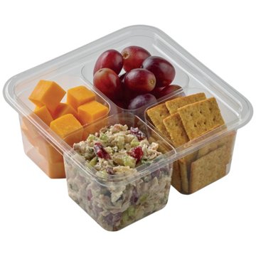 Meal Simple by H-E-B Snack Tray - Cranberry Pecan Turkey Salad & Cheese, 12.6 oz