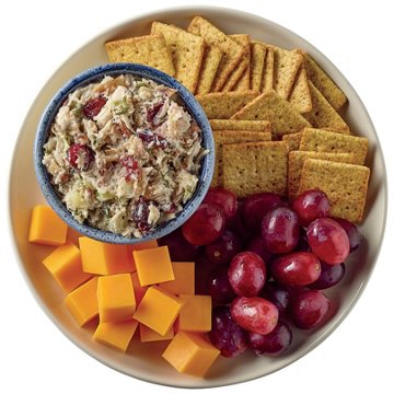 Meal Simple by H-E-B Snack Tray - Cranberry Pecan Turkey Salad & Cheese, 12.6 oz