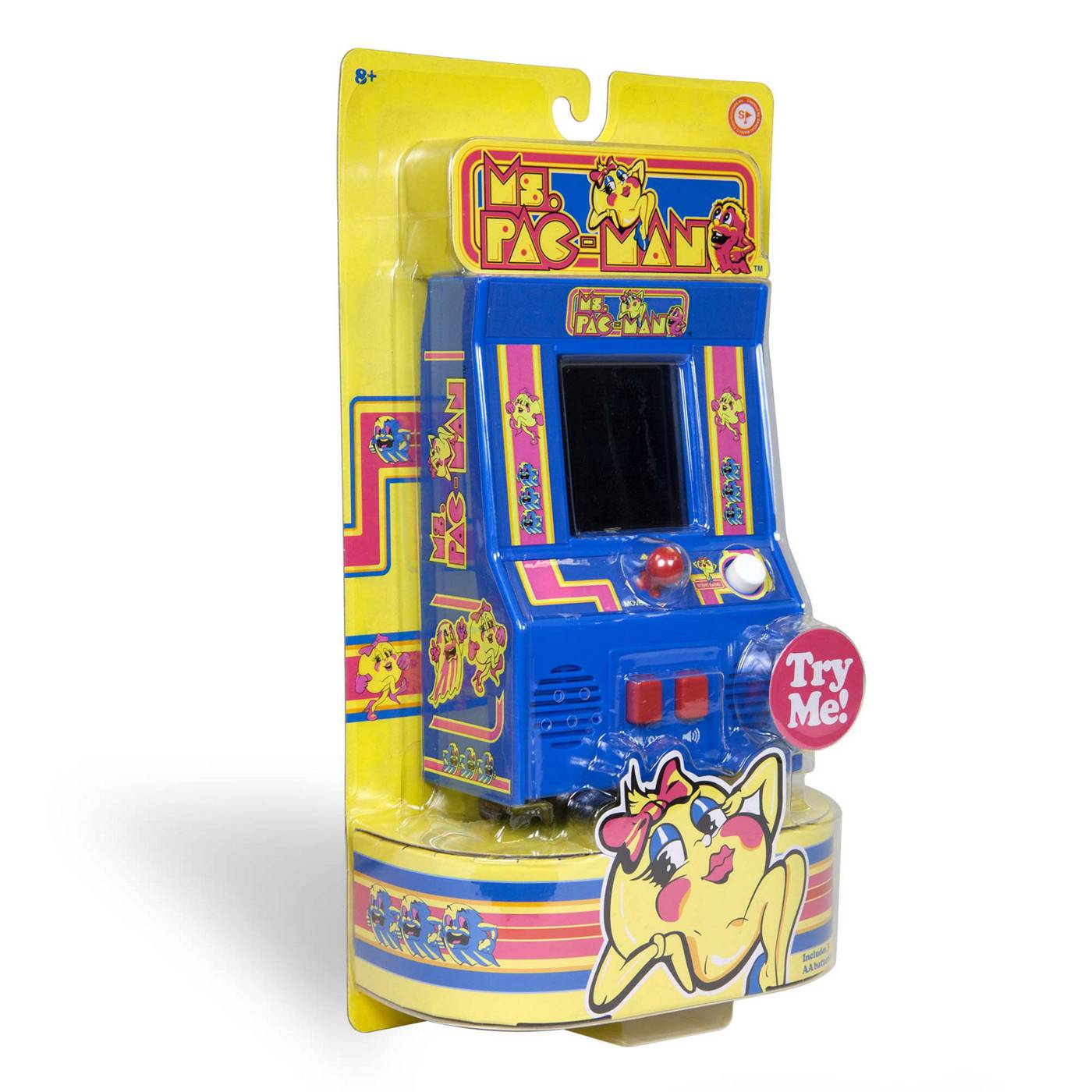 Basic Fun Ms. Pac-Man Mini Arcade Game; image 3 of 4