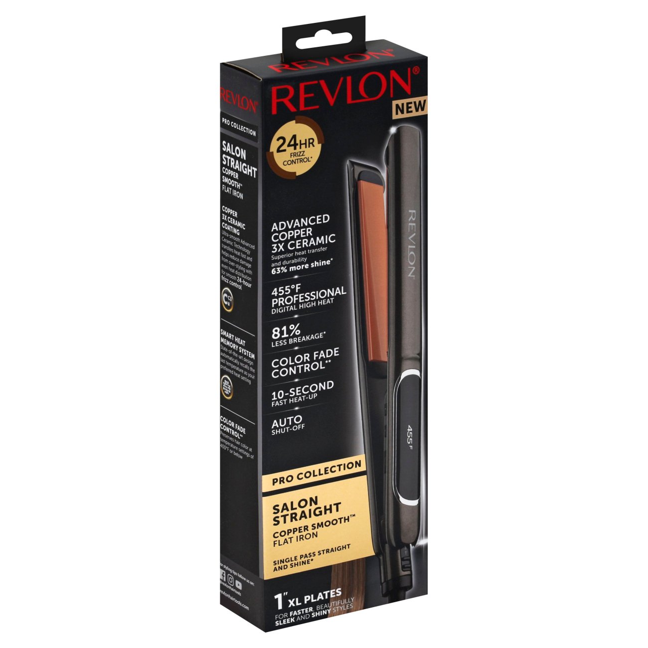 revlon copper 1 styling iron