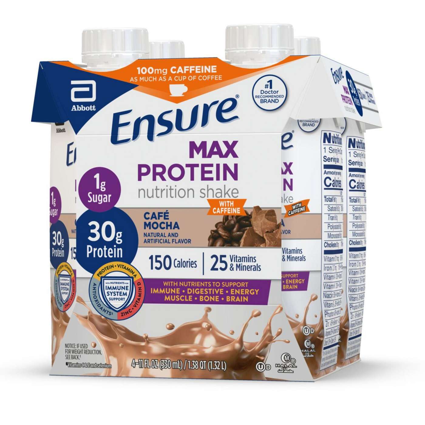 Ensure Max Protein Nutrition Shake Cafe Mocha 4 pk Ready-to-Drink; image 5 of 13