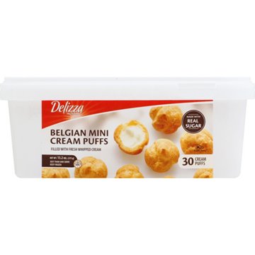 Delizza Belgian Mini Cream Puffs, 30 ct