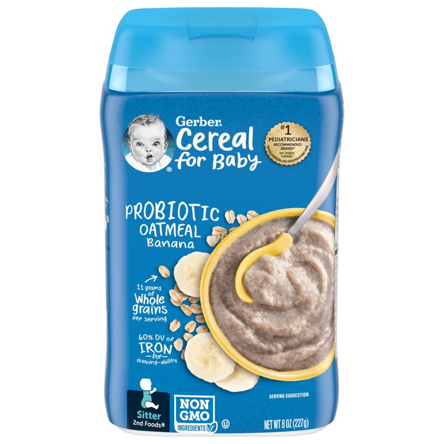 gerber banana baby food carbs