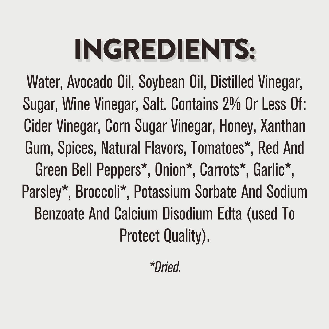 WishBone Avocado Oil Dressing Garden Herb Vinaigrette Shop Salad