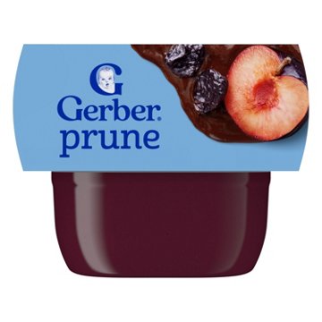 Gerber Stage 1 Baby Food - Prune, 2 oz Tubs