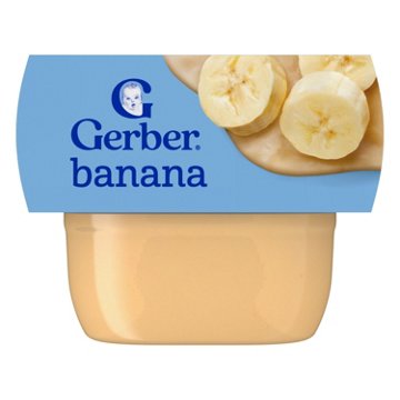 Gerber Stage 1 Baby Food - Banana, 2 oz Tubs