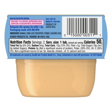 Gerber Stage 1 Baby Food - Banana, 2 oz Tubs