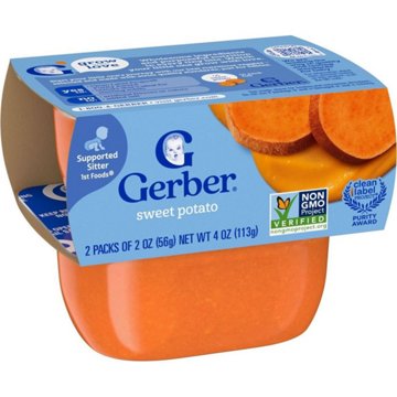 Gerber Stage 1 Baby Food - Sweet Potato, 2 oz Tubs