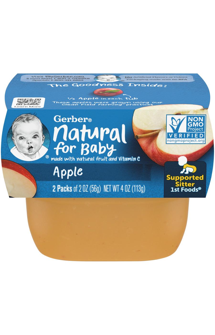 Gerber Natural for Baby 1st Foods - Apple; image 1 of 8