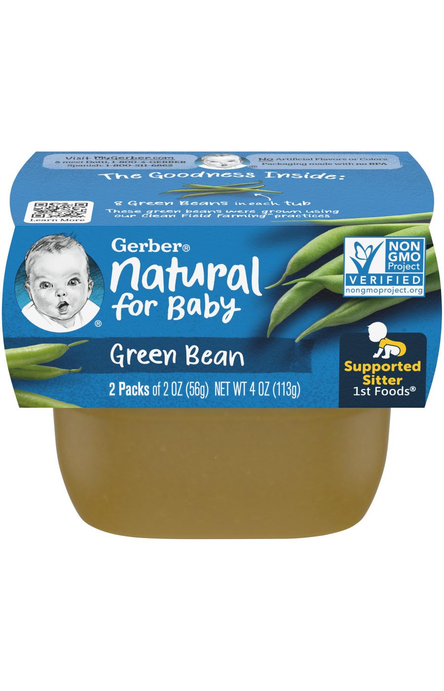 Gerber Natural for Baby 1st Foods - Green Bean; image 1 of 8