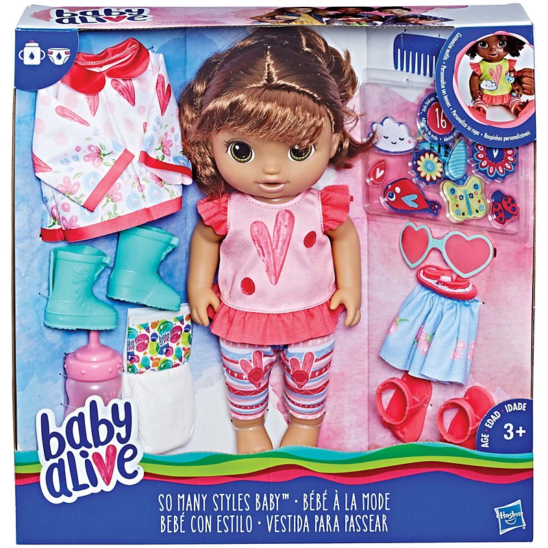 Baby Alive brown hair So Many Styles Baby - Shop Toys at H-E-B