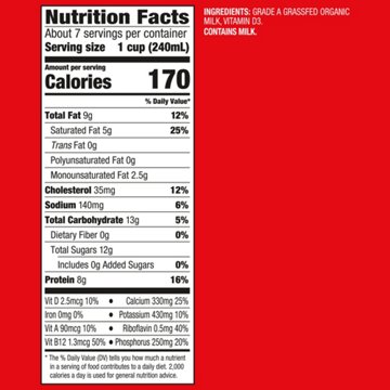 Horizon Organic Grassfed Whole Milk, 59 oz