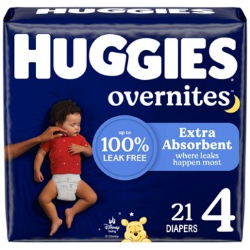 Huggies Overnites Nighttime Baby Diapers - Size 4