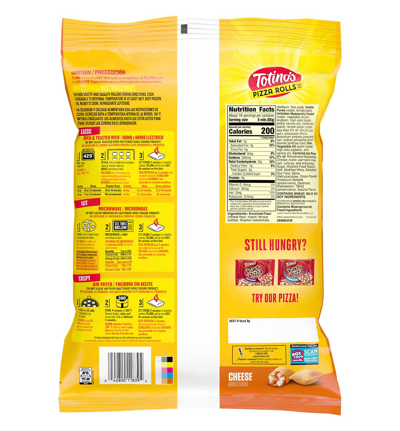 Totino's Cheese Pizza Rolls; image 3 of 3
