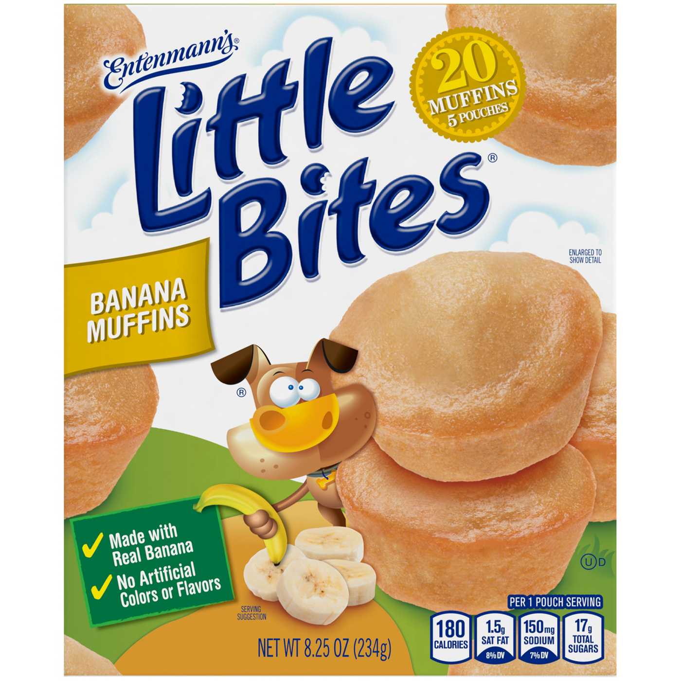 Entenmann's Little Bites Banana Mini Muffins; image 1 of 3