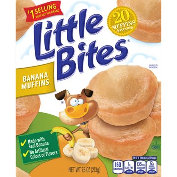 Entenmann's Little Bites Banana Mini Muffins  Packs, 5 ct