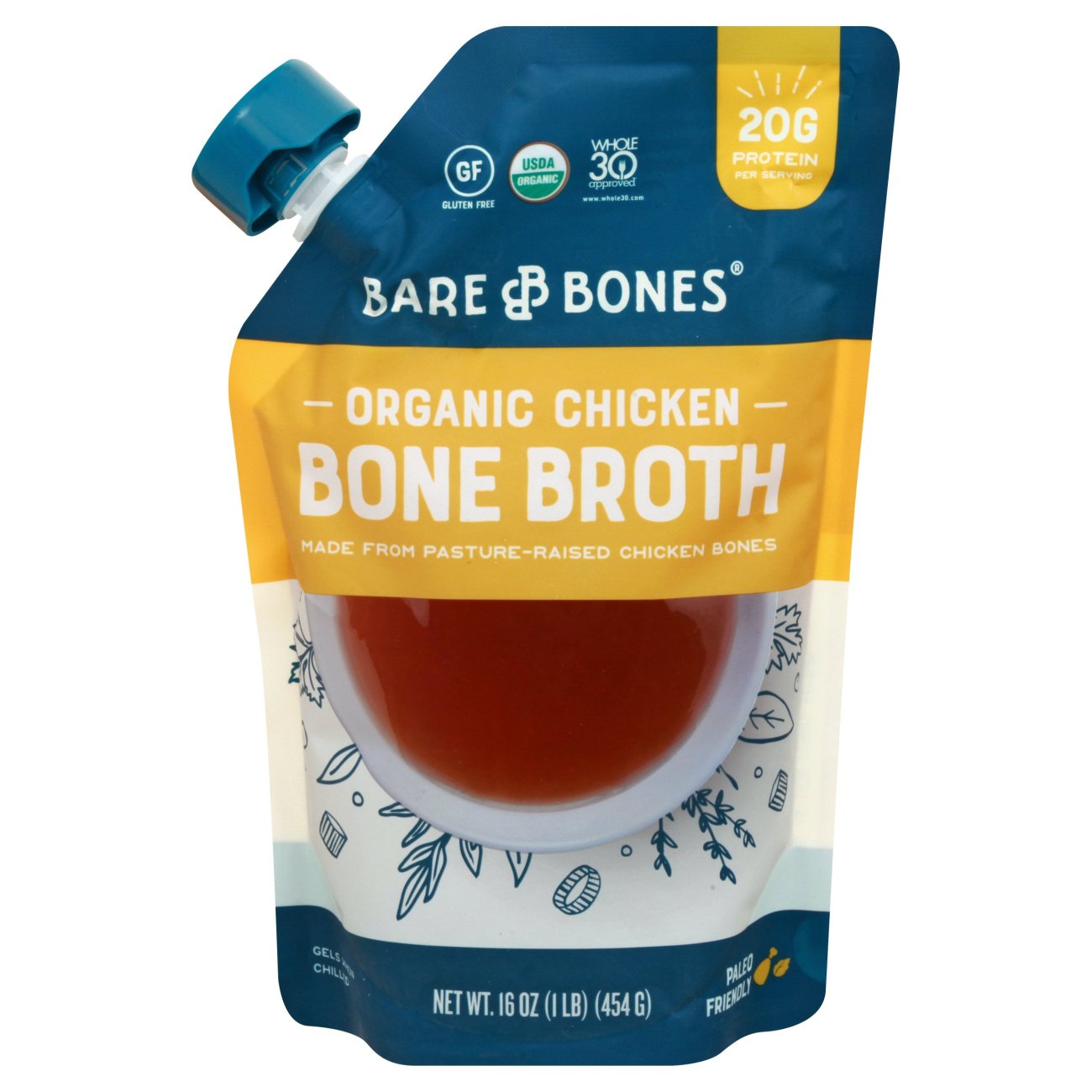 Bare Bones Organic Classic Chicken Bone Broth - Shop Broth & Bouillon ...