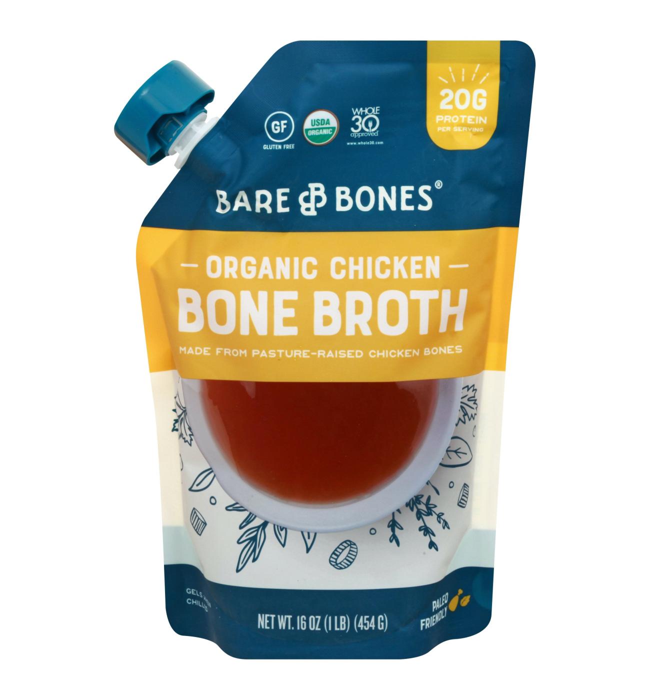 Bare Bones Organic Classic Chicken Bone Broth; image 1 of 2