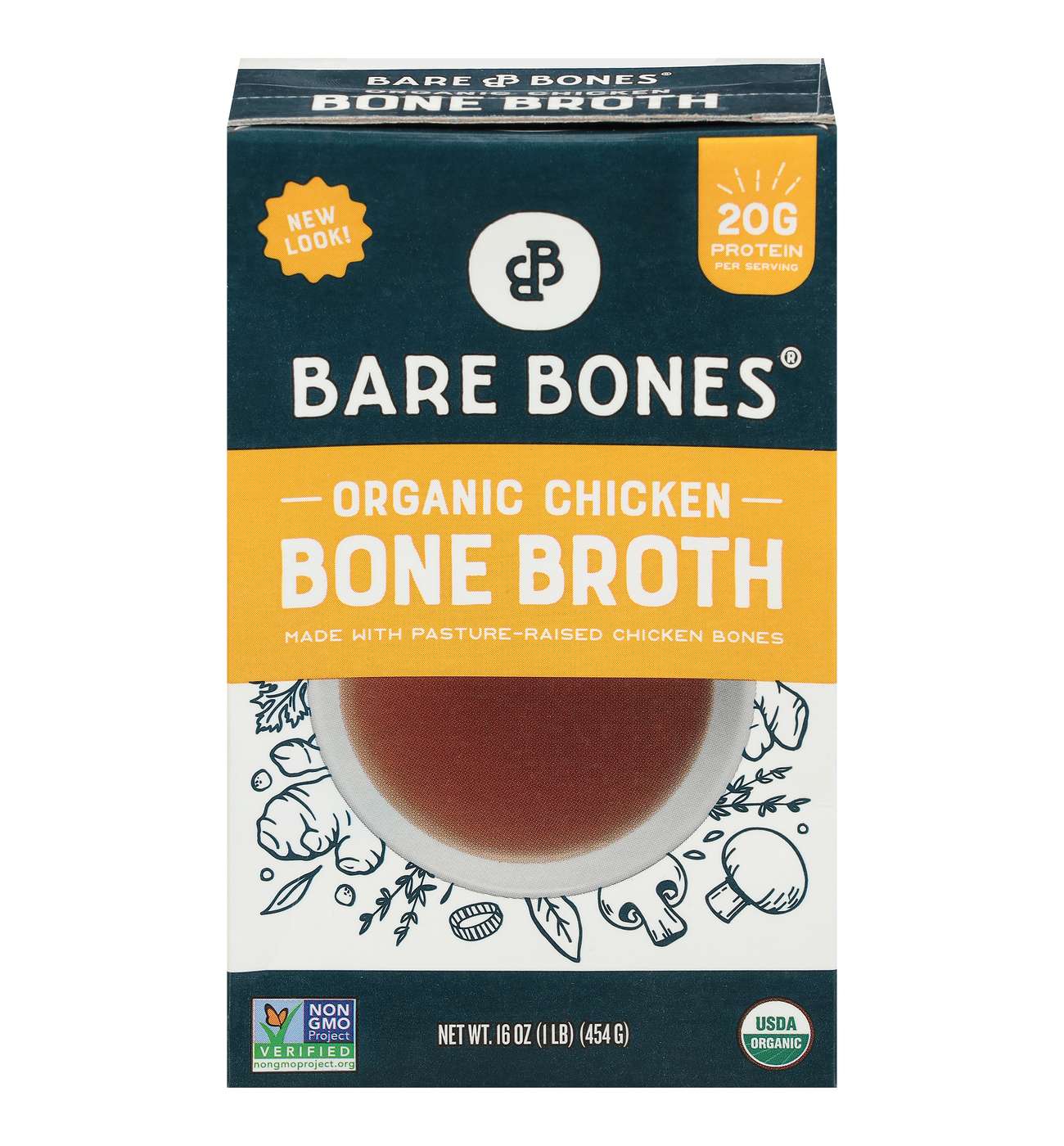 Bare Bones Organic Classic Chicken Bone Broth; image 2 of 2