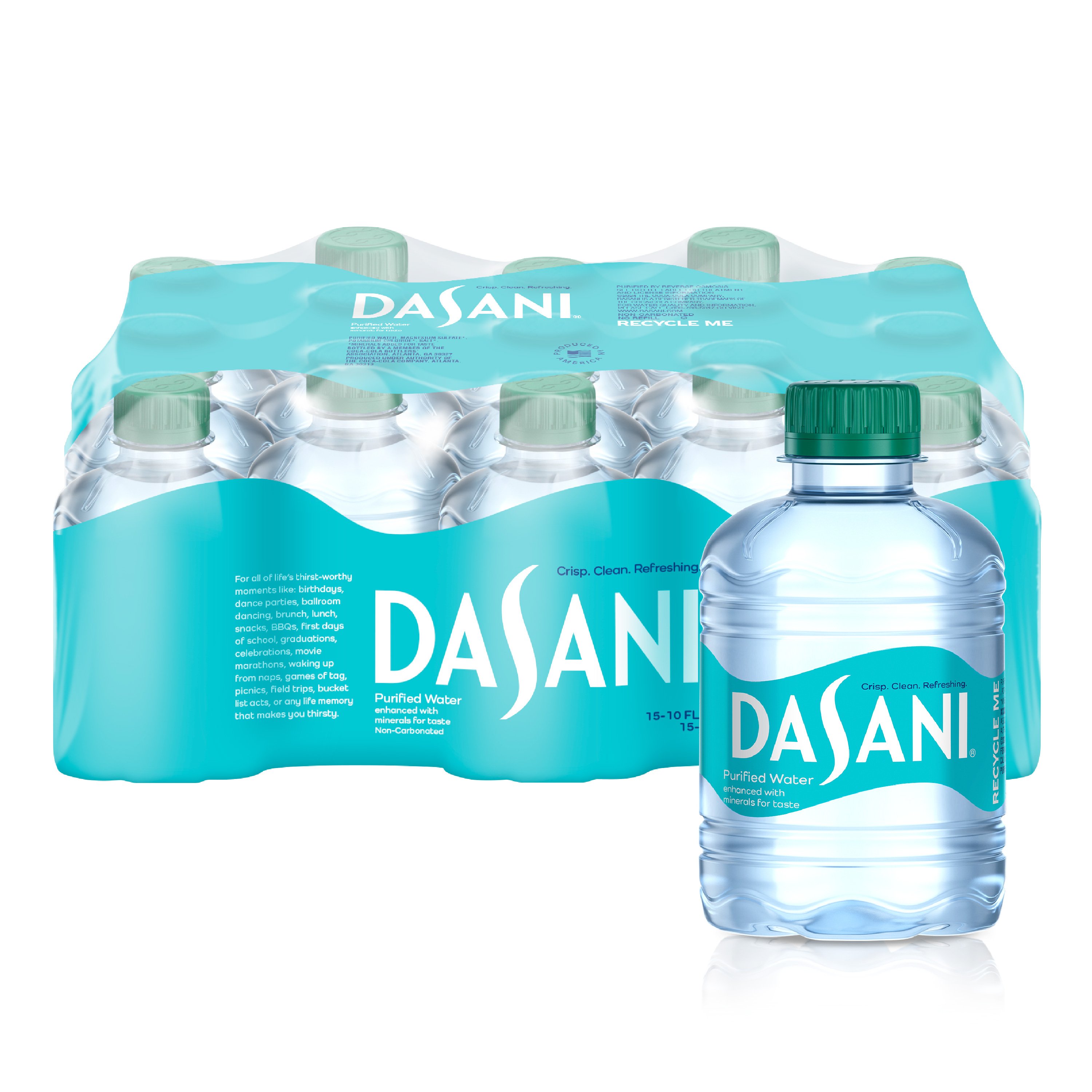 Dasani Purified Water Bottles Enhanced With Minerals Shop Water At H E B 1774