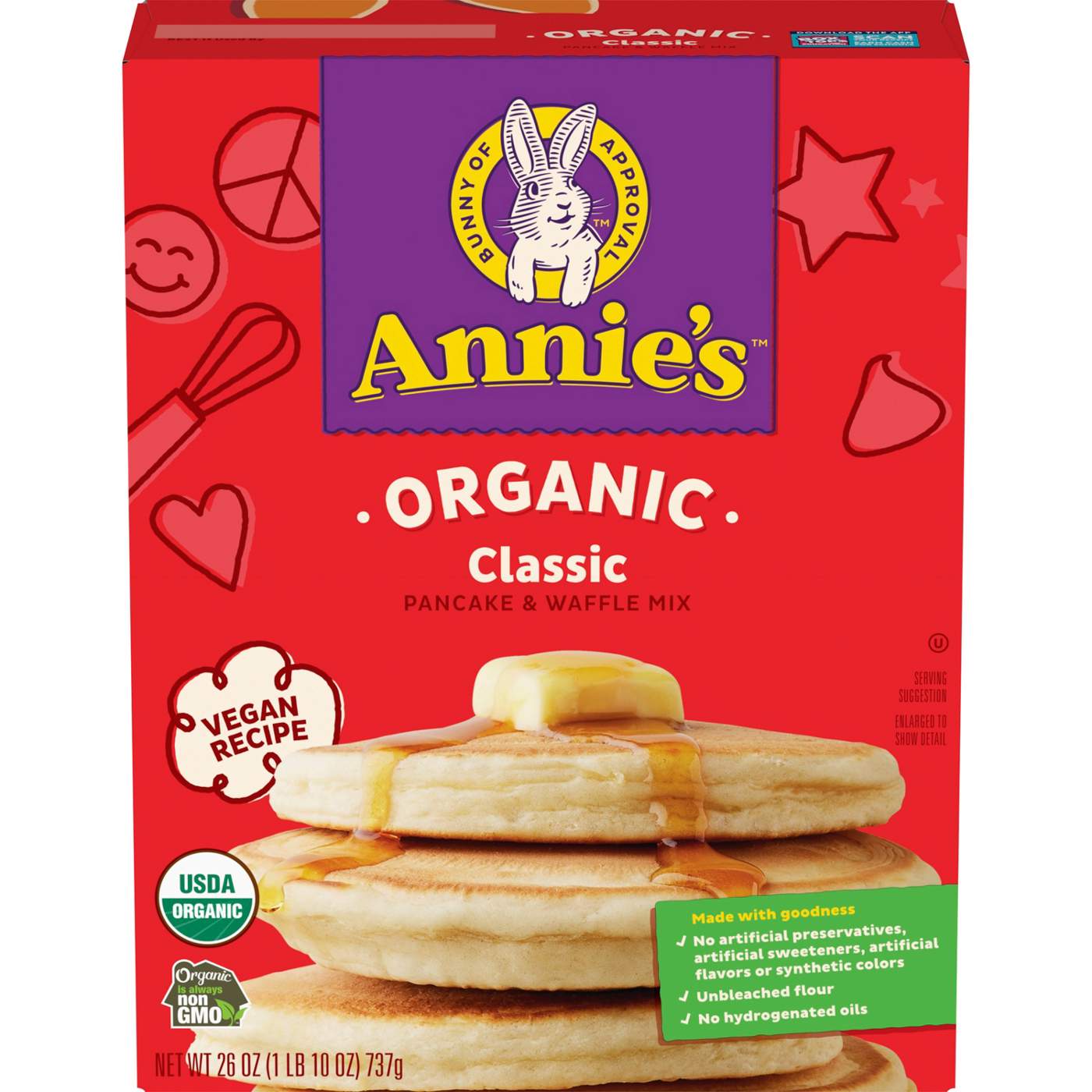 Annie's Organic Classic Pancake & Waffle Mix; image 1 of 5