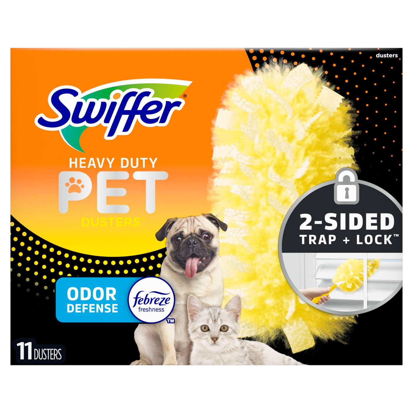 Swiffer Duster 360 Degree Dusters Pet Heavy Duty Refills with Febreze Odor Defense; image 3 of 9