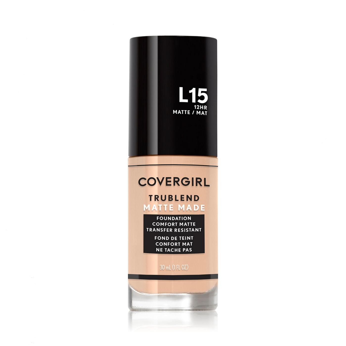 Covergirl TruBlend Matte Made Foundation L15 Porcelain; image 1 of 11