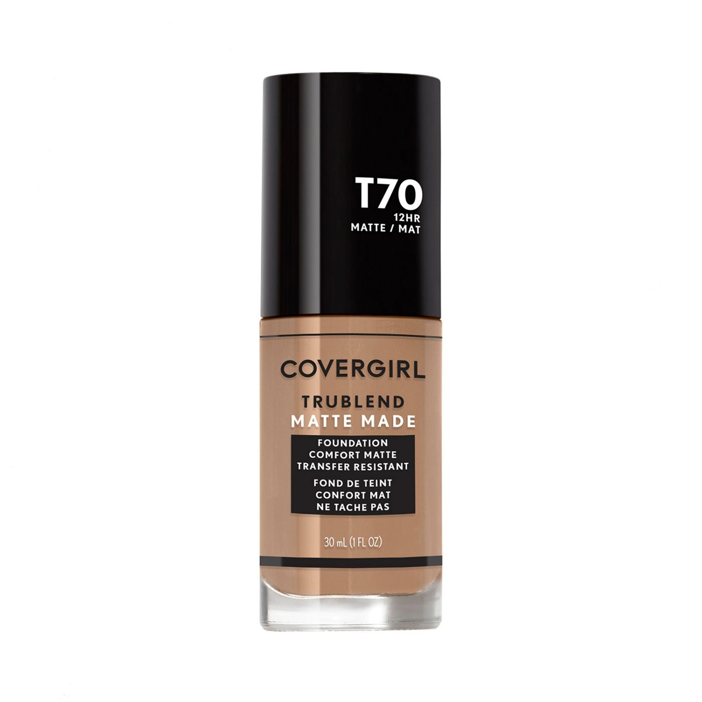 Covergirl TruBlend Matte Made Foundation T70 Caramel; image 1 of 11